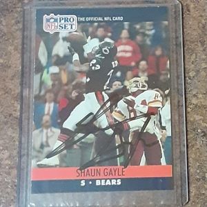 Vintage Shaun Gayle Chicago Bears Signed / Autogra